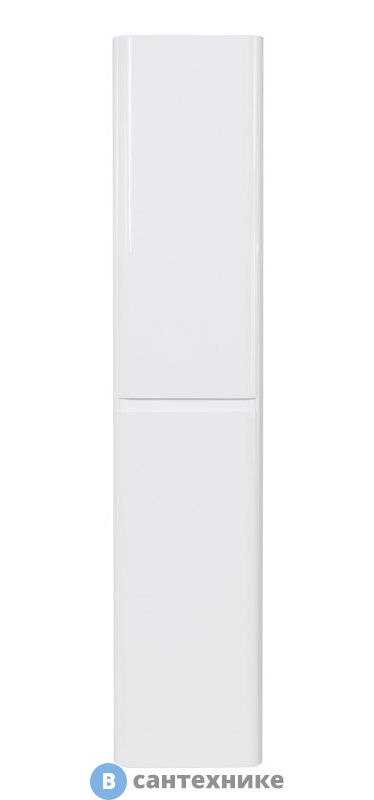 Шкаф BelBagno ALBANO ALBANO-1600-2A-SC-BL-P подвесной с двумя распашными дверцами с доводчиками, с двумя полками, универсальный, Bianco Lucido, 320x320x1600