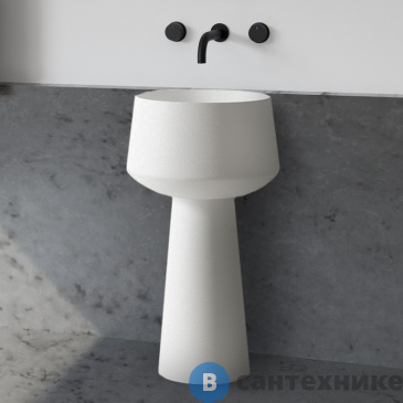 картинка Раковина ABBER Stein AS2508 отдельностоящая белая матовая