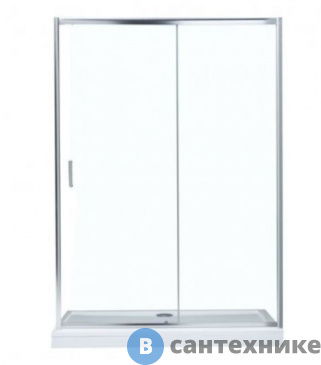 картинка Душевая дверь Aquanet SD-1400A 140*190, стекло 5 мм, прозр (209408)