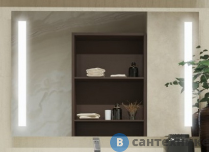 картинка Зеркало CRYSTALINT 01-00154-02 с LED подсветкой ЭЛИМИ 80*60