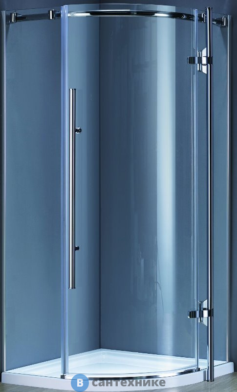 Душевое ограждение Grossman GR-5090 Style 90*90*190 полукруг, дверь распашная