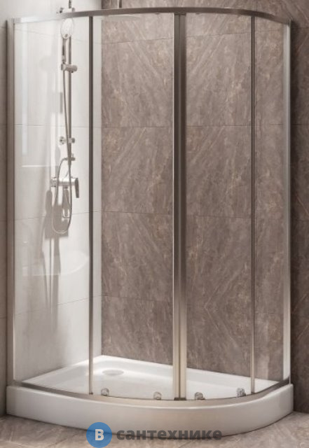 Душевой уголок BelBagno DUE-RH-2-100/80-C-Cr без поддона