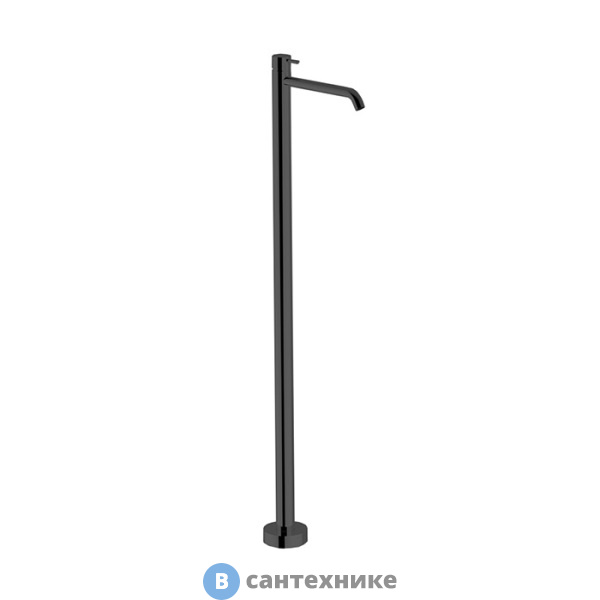 Смеситель CISAL Less New LN01451040 для раковины напольной, чёрный матовый (без внутр части ZA004510)