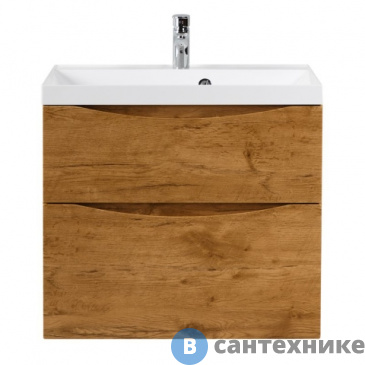 картинка Тумба под раковину BelBagno MARINO-H60 подвесная с двумя выкатными ящиками, Rovere Nature, 800x450x600 (MARINO-H60-800-2C-SO-RN-P)