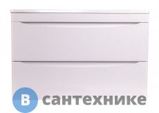 Тумба под раковину Style line подвесная Бергамо мини 90 (2 ящ.) Люкс антискрейтч белый, PLUS (2000949237176)