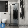картинка Душевое ограждение Niagara Eco NG-1008-14Q BLACK (80х80х190) квадрат, раздвижное, черный, стекло мозаика