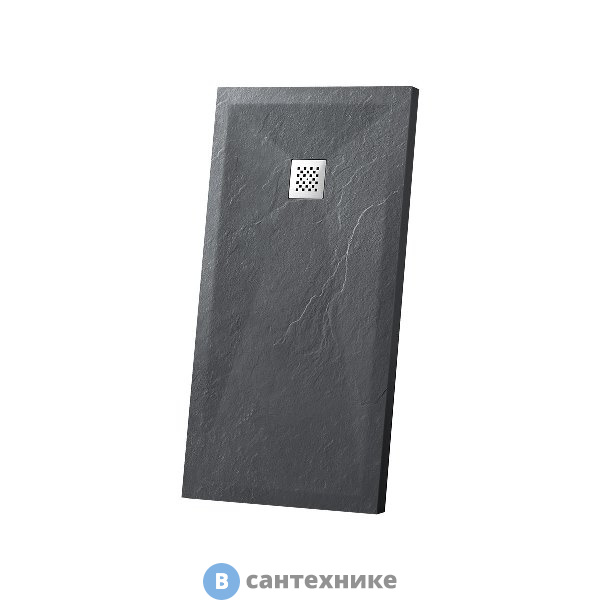 Душевой поддон Vincea VST-4SR9011A из искусственного камня, 1100*900*25, антрацит, без сифона