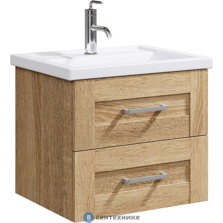 Тумба под раковину Aqwella FOSTER 61 FOS01062DS (подвесная, дуб сонома)