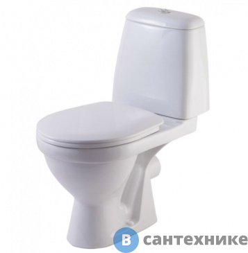 картинка Унитаз-компакт ROSA Премьер белый н/п под кн/арм (бачок,+ 2хур.арм., сид)