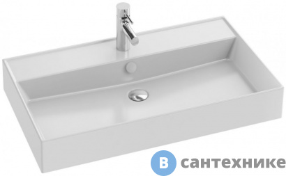 картинка Раковина Jacob Delafon VIVIENNE EXBI112-00 керамическая 80х46 см, белая