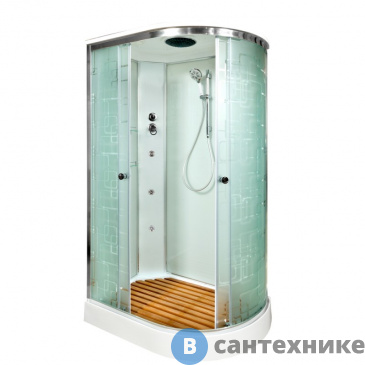 картинка Душевая кабина DTO EM1512L с гидромассажем