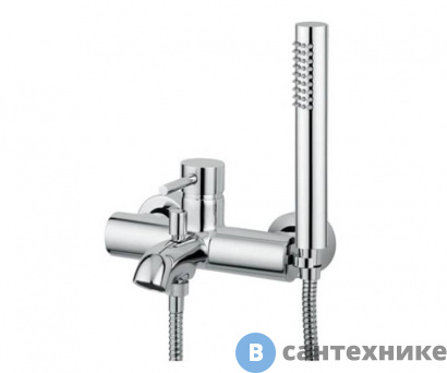 картинка Смеситель M&Z MZE00500 MZ-Expo для ванны, с душевым набором, хром