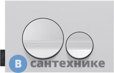 Клавиша смыва Jacob Delafon E20859-00-MWH круглый дизайн (матовый белый/глянцевый белый)