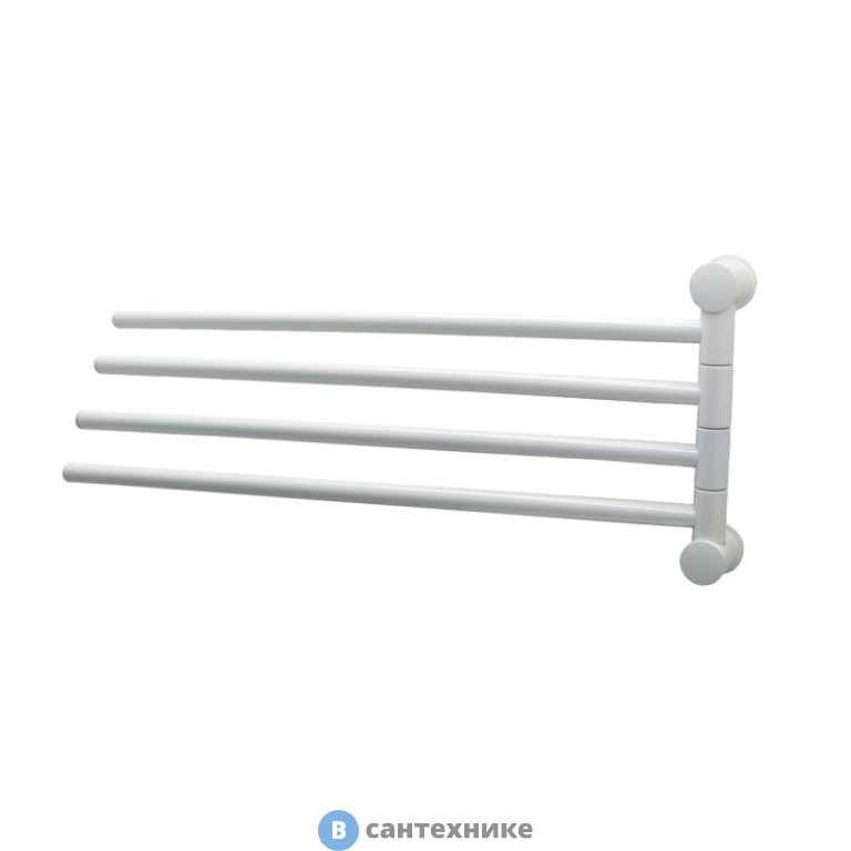 Держатель WasserKRAFT K-1034 white полотенец четверной