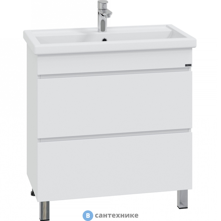 Тумба под раковину СанТа Марс 80 2 ящ. напольная (ум. ФОСТЕР 80) (700295)