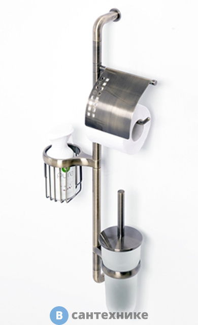 Стойка WasserKRAFT K-1458 комбинированная настенная, покрытие "светлая бронза"