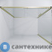 картинка Душевое ограждение Niagara Nova NG-44-9ASG-A90SG-34 (90х90х195) квадрат, раздвижная, золото сатин, стекло прозрачное