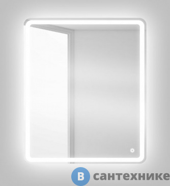 картинка Зеркало BelBagno SPC-MAR-500-600-LED-TCH с встроенным светильником и сенсорным выключателем (500x30x600)