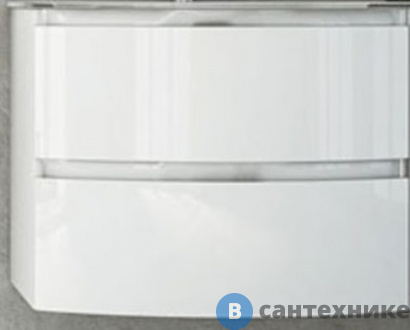 картинка Тумба под раковину Cezares VAGUE 44220 с двумя выдвижными ящиками, Bianco lucido, 69x52x55