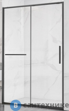 картинка Душевая дверь Vincea Slim Soft VDS-1SS120CLGM, 1200, вороненая сталь, стекло прозрачное