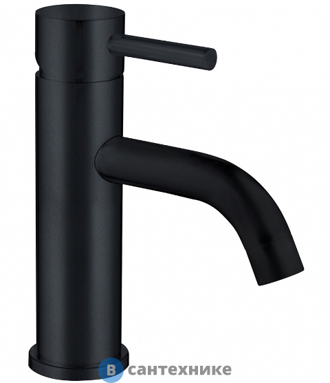 Смеситель ABBER Wasser Kreis AF8110B для раковины, чёрный матовый