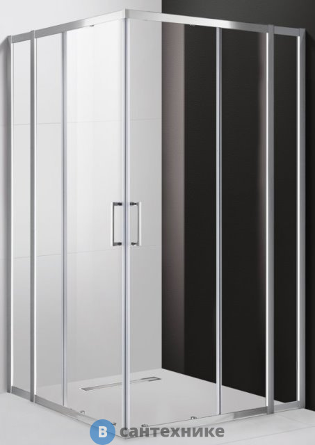 Душевой уголок Cezares MOLVENO-A-22-80+20-C-Cr-IV 1000x1000x1950, без поддона