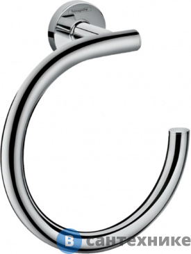 картинка Полотенцедержатель Hansgrohe 41724000 Logis кольцо