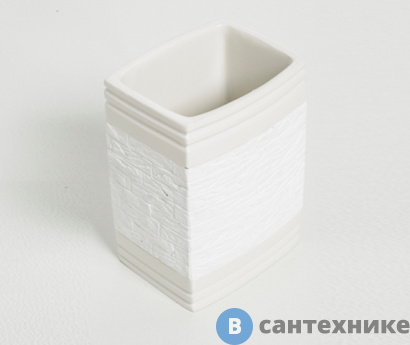 картинка Стакан для зубных щеток WasserKRAFT Main K-4728 полирезин