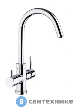 картинка Смеситель Paini 78CR6433VL2KM Cox для кухни на 3 воды