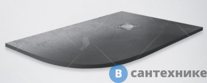 картинка Душевой поддон RGW ST/AR-0129G 90*120*2,5 графит/Асимметричный (16154129-02R), без сифона