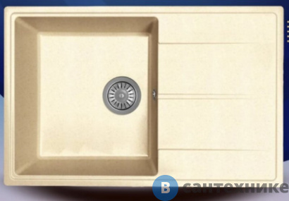 картинка Кухонная мойка Dr. Gans Оливия 740, дюна СМс (25.150.C0740.402)
