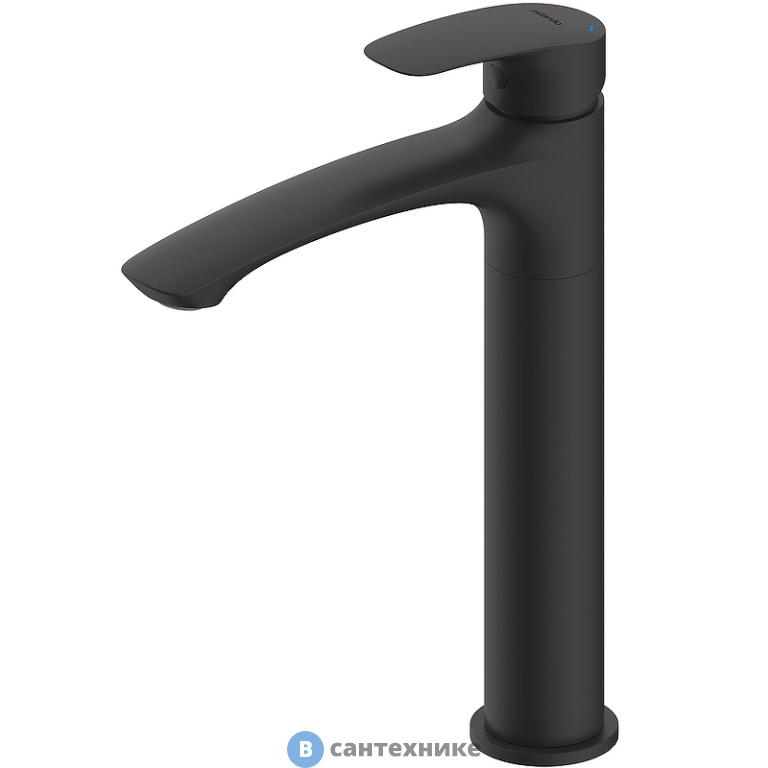 Смеситель Milardo Rora RORBL01M01 для умывальника, чёрный матовый