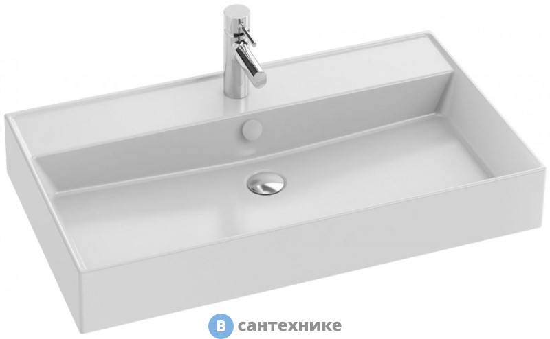 Раковина Jacob Delafon VIVIENNE EXBI112-00 керамическая 80х46 см, белая
