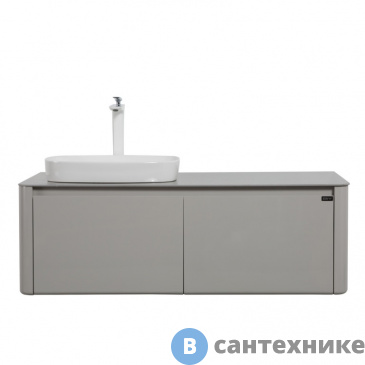 картинка Тумба с раковиной Black&White U915.1200L Blum металлический ящик (1200x545x400)
