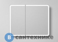 Зеркало-шкаф Art & MAX PLATINO AM-Pla-1000-800-2D-F с подсветкой