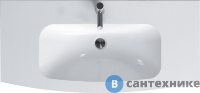 картинка Раковина Jacob Delafon Nona EB1881RU-00 из гелькоата, глянцевый белый, 100 см