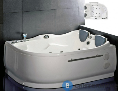 картинка Акриловая ванна EAGO AM124JDCW1Z (Left) (1800x1200x700)