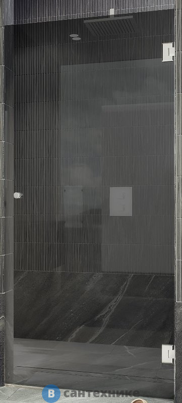 Душевая дверь на петлях MaybahGlass 1950*700 Стекло 8 мм Графит (MGD-517-4)