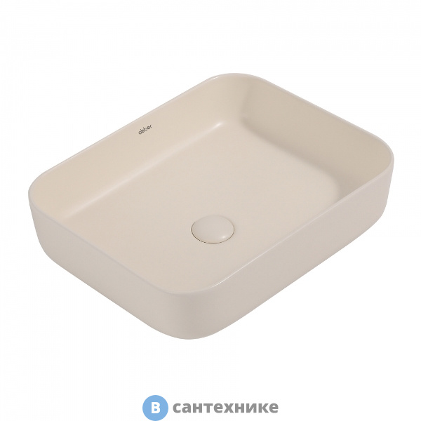 Раковина ABBER Rechteck AC2202MBE светло-бежевая матовая накладная