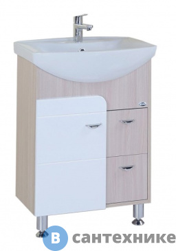 картинка Тумба с раковиной Onika СТИЛЬ 60.13 (2 ящика) (106032)