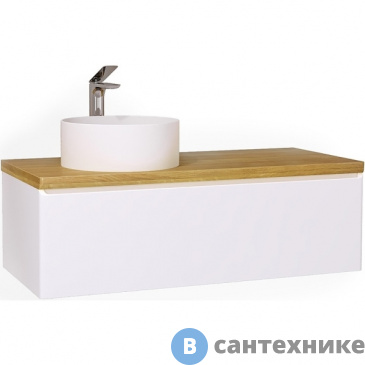 картинка Тумба под раковину Jorno Solis 120 (Sol.01.120/P/W)