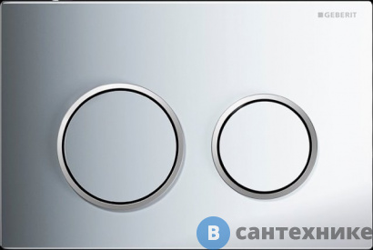 картинка Клавиша смыва Geberit Клавиша смыва 115.085.KH.1 смывная клавиша   (хром гл/мат/гл)