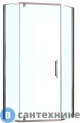 Душевой уголок Berges OXIGEN 900x900x1950 прозрачное стекло, 8 мм, профиль хром (061021), без поддона