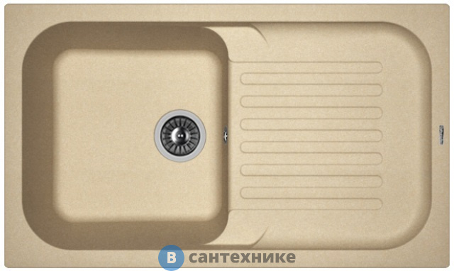 Кухонная мойка FLORENTINA Арона 860, бежевый FG (20.225.D0860.104)