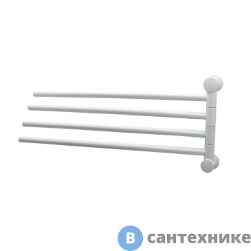 картинка Держатель WasserKRAFT K-1034 white полотенец четверной