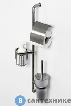 картинка Стойка WasserKRAFT K-1448 комбинированная настенная, матовое стекло