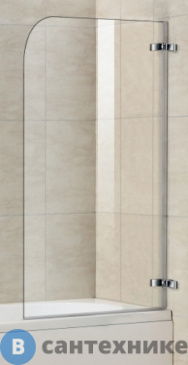 картинка Шторка на ванну WELTWASSER WW100 100D1-80 800х1400 мм