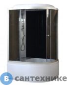 Душевая кабина Aquarius SWT-1905 L высокий поддон 120*80*210 тонированное  стекло, проф. серебро