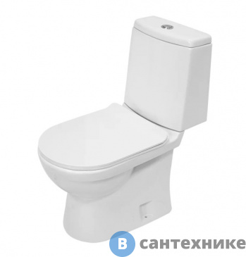 картинка Унитаз с бачком SANITA LUXE NEXT LUXE DM SLIM, арматура 2-режим, сиденье дюропласт тонкое, система soft close, clip up (NXTSLCC01150622)