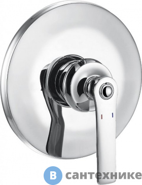 картинка Смеситель Cezares LIBERTY-F-DIM-01 встраиваемый однорычажный для душа, хром